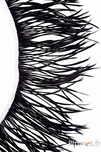 Gans Guirlande - Länge der Federn 13-19 cm - schwarz